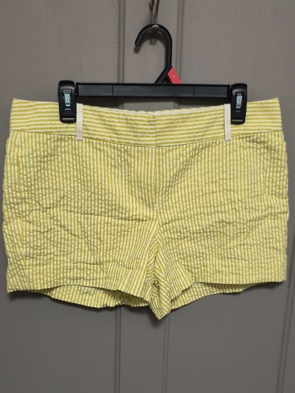Yellow Striped Women’s Shorts